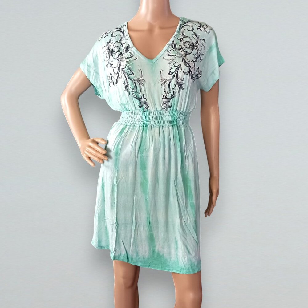 NWOT Light Seafoam Green Tie-Dye Dress